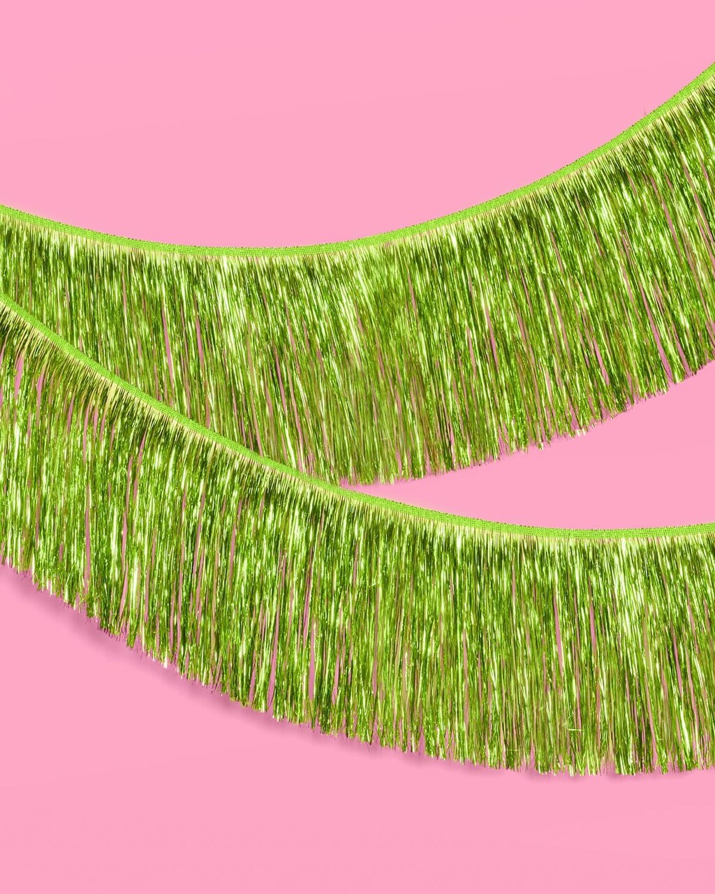 Party Decorations Lime Green Fringe Banner - 4 ft. | Bachelorette Party Supplies, Birthday Photo Booth, Margarita Bach Decor, Bridal Shower Backdrop